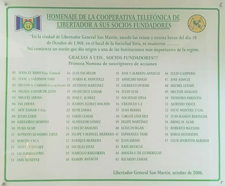 Lib Gral San Martin Fundadores
