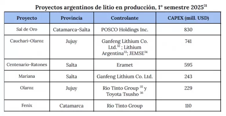 agenda. litio